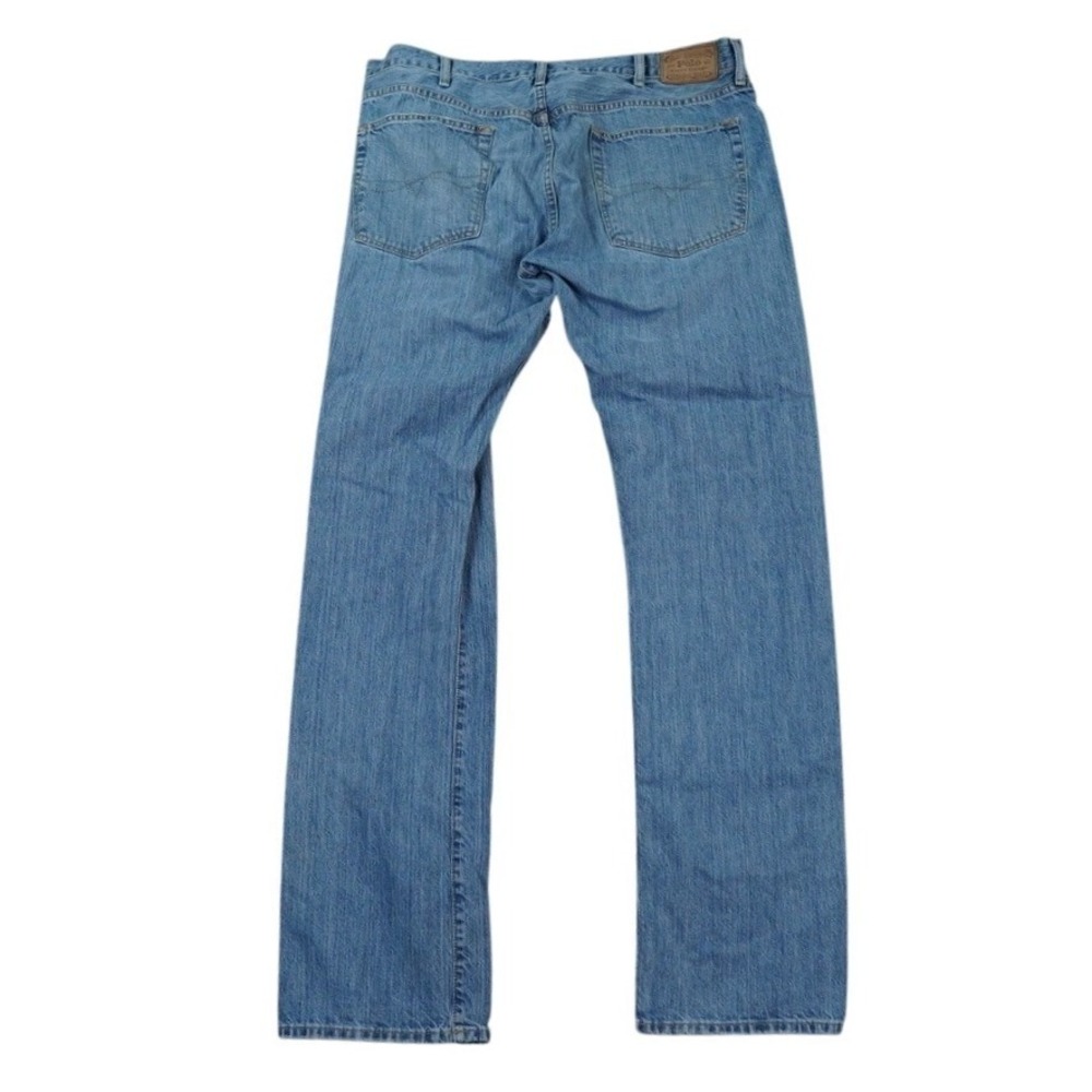 Polo‎ Ralph Lauren Hampton Relaxed Straight Jeans Mens 38x36 Blue Logo Preppy